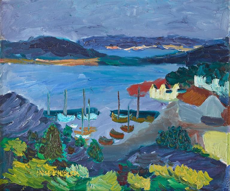Inge Schiöler, Harbour, the west coast.