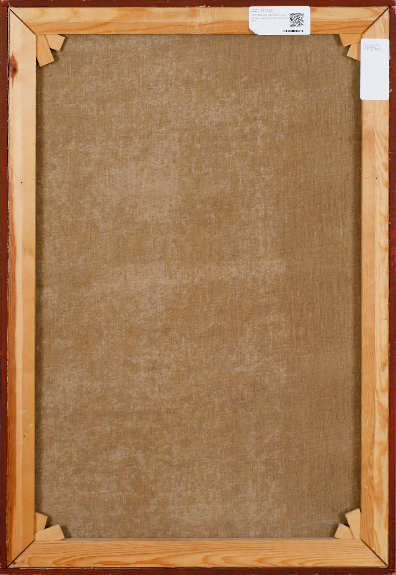 BOZENA JOHANSSON, olja på duk, signerad och daterad 1975.