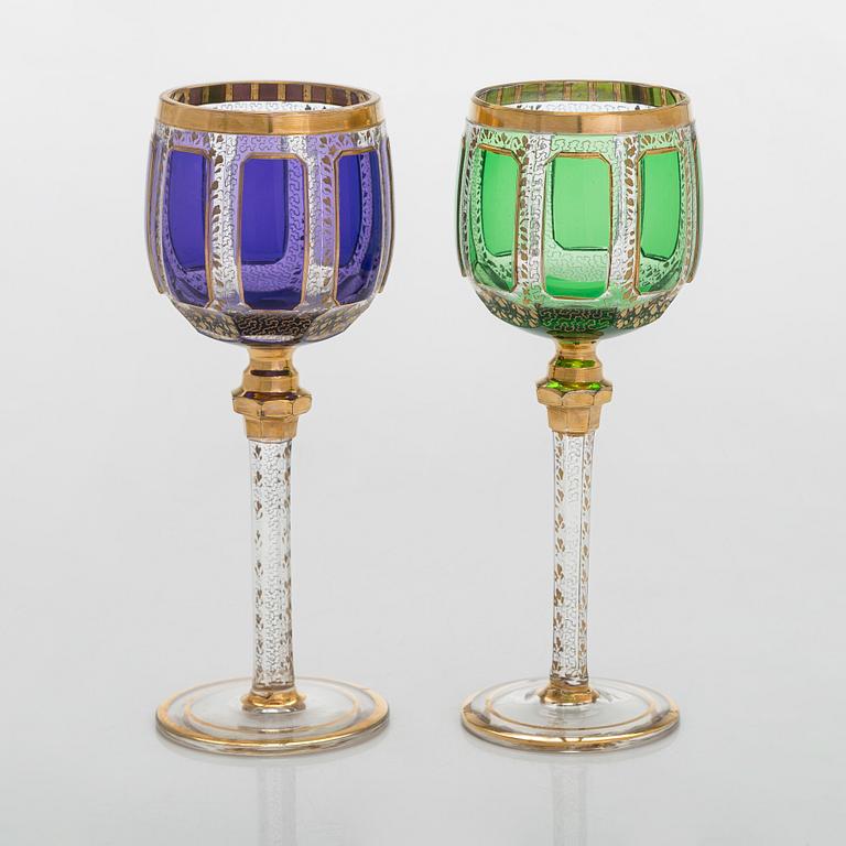 Lasiston osia, 4 + 2 kpl, Murano, Italia, 1900-luvun loppupuoli.