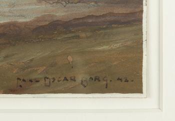 Carl Oscar Borg, Evening Landscape.