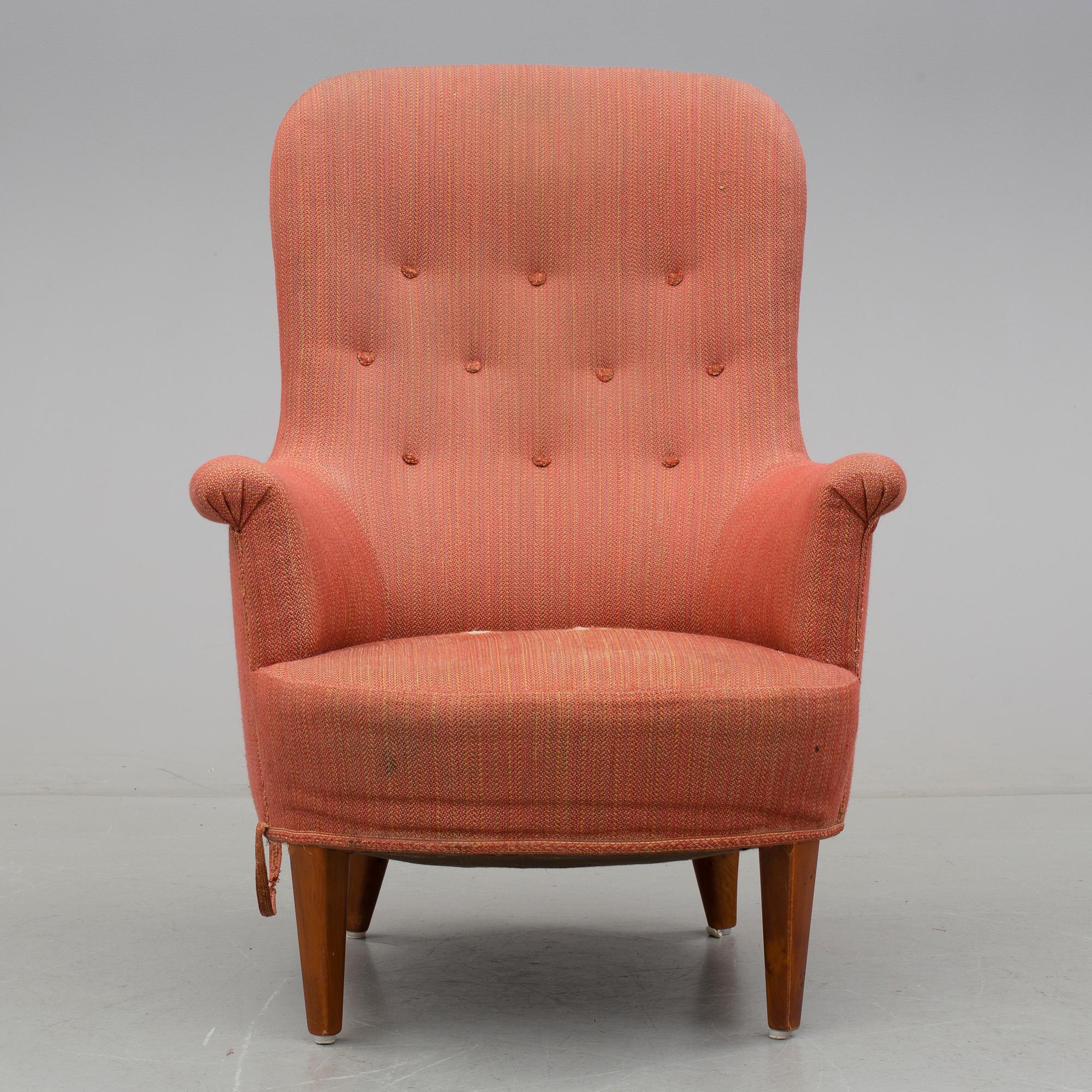 FÅTÖLJ, "Marino", Carl Malmsten, omkr 1900-talets mitt.