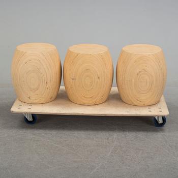 Three 21st century stools.