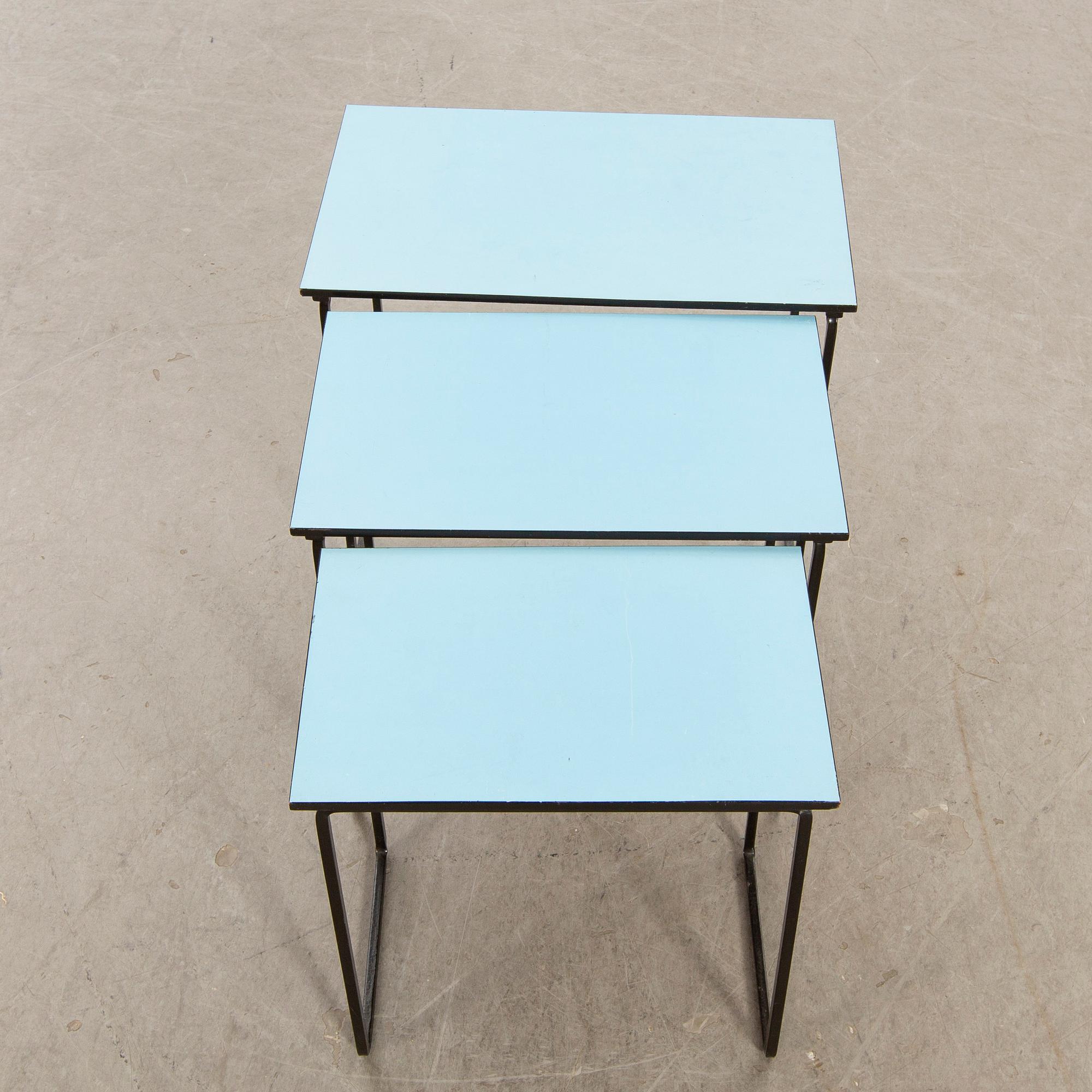 Satsbord, 50-tal, metall, laminat.