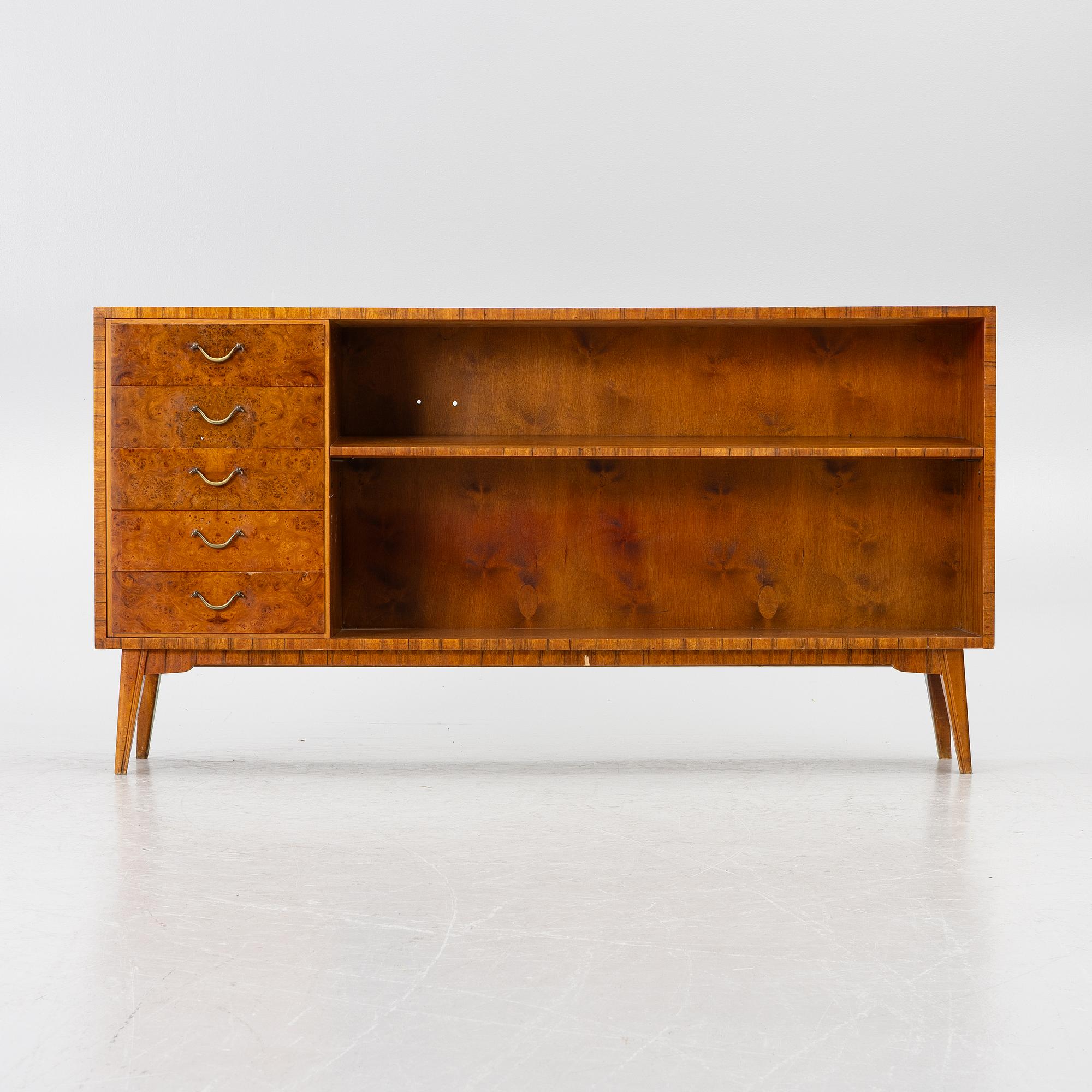 Bookcase, Swedish Modern, Lamhults Möbler, 1940s.