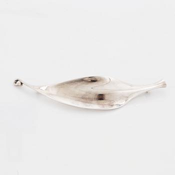 A Georg Jensen design Torun Bülow-Hübe silver brooch.