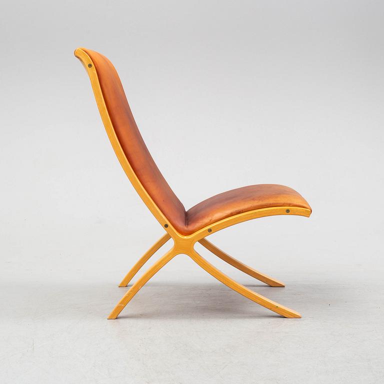 PETER HVIDT & ORLA MØLGAARD NIELSEN, fåtölj, "X-stolen", Fritz Hansen, Danmark.