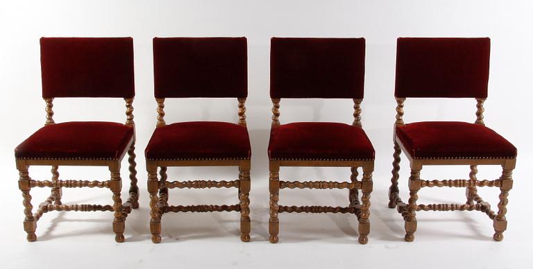 STOLAR, 4 st. Barock-stil.