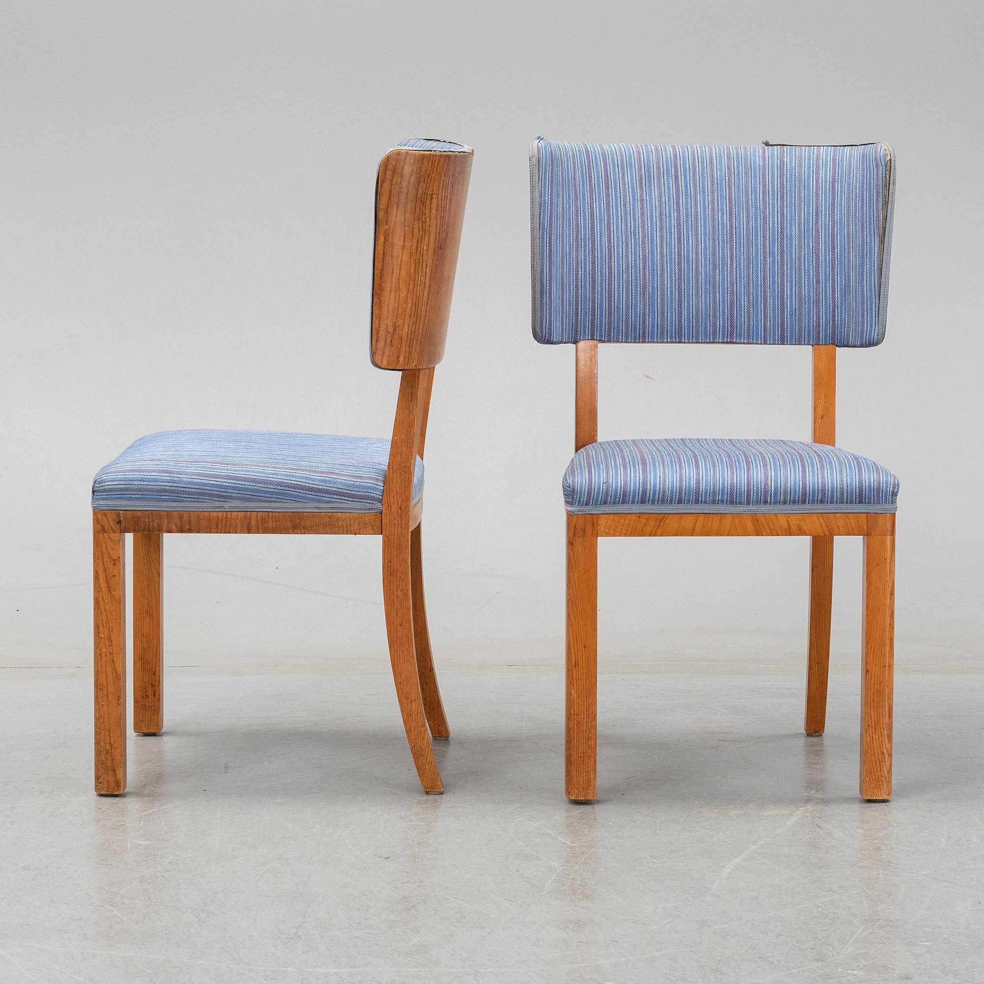 Stolar, 6 st, funkis, 1930/40-tal.