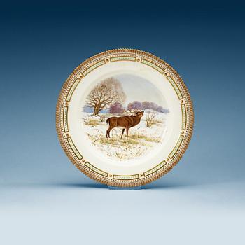 677. A set of 10 Royal Copenhagen 'Fauna Danica' plates, 20th Century.