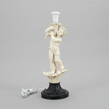 BORDSLAMPA, konstmassa, G Ruggeri, 1900-talets andra hälft.