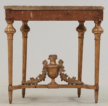 KONSOLBORD. Stockholmsarbete, 1700-talets slut. Gustavianskt.