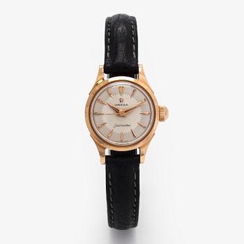 Omega, Seamaster, armbandsur, 22 mm, 18K guld, manuell, plexiglas.