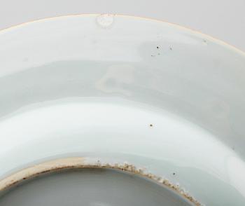 TALLRIKAR, 4 st, porslin, Kina, 1700-tal.