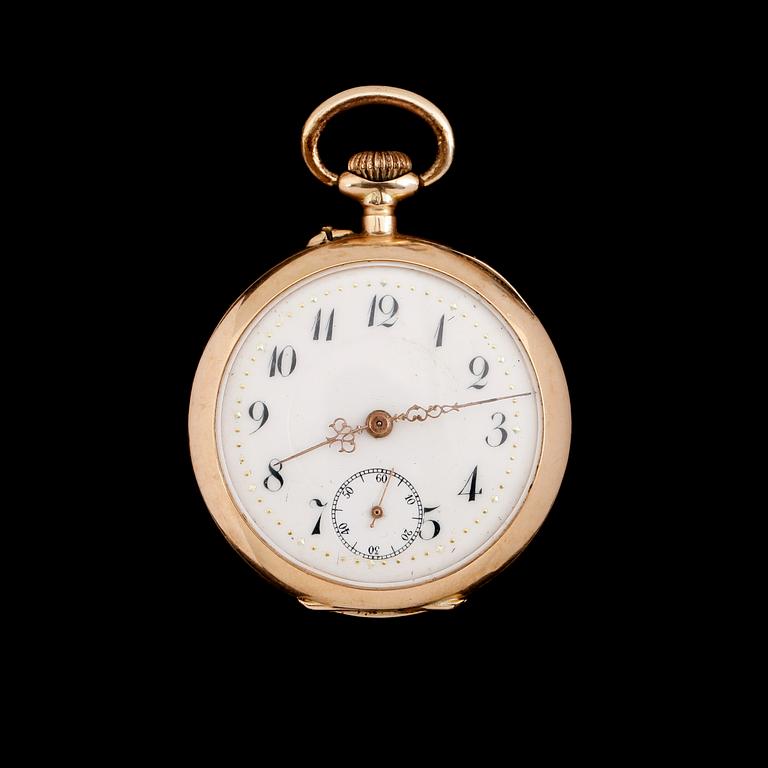 FICKUR, 14 k guld, tidigt 1900-tal.