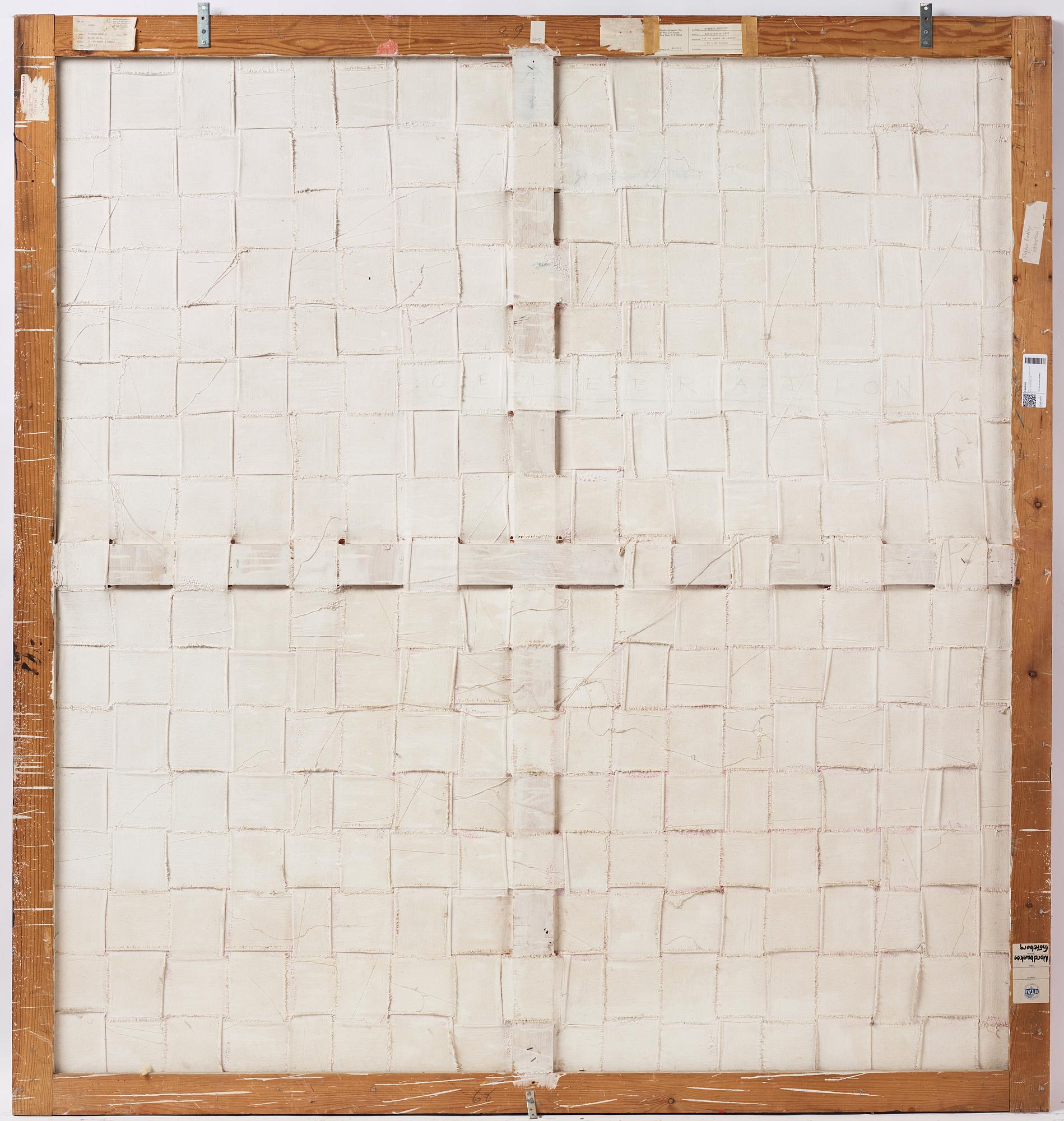 Stephen Buckley, oil on paper on canvas, executed in 1980.