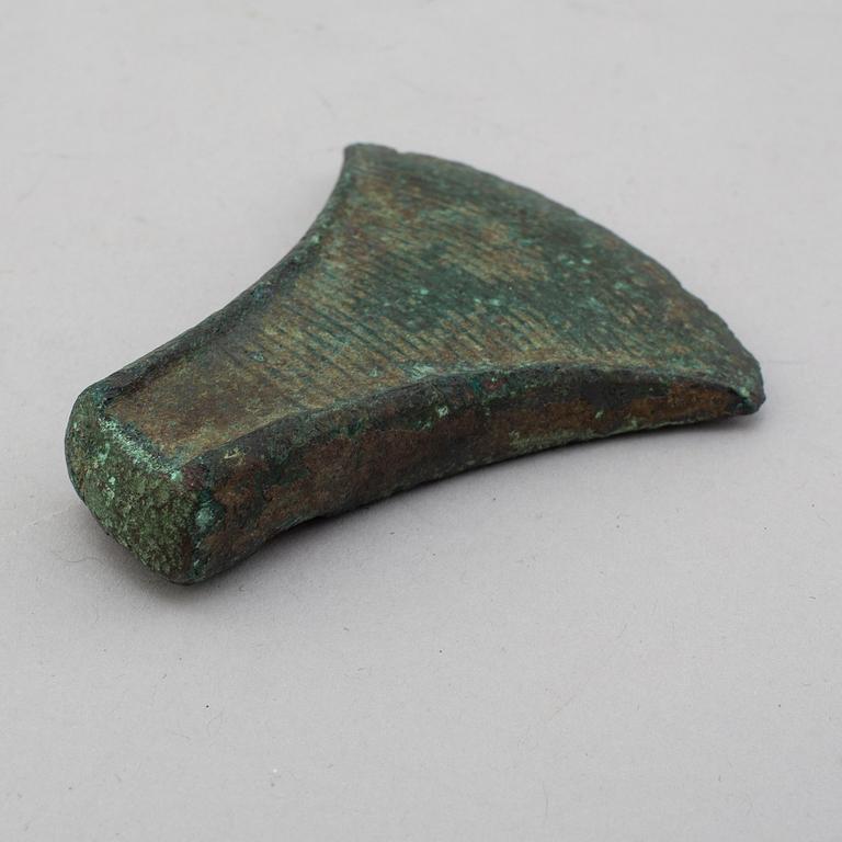 A bronze axe ca 1000 B.C.