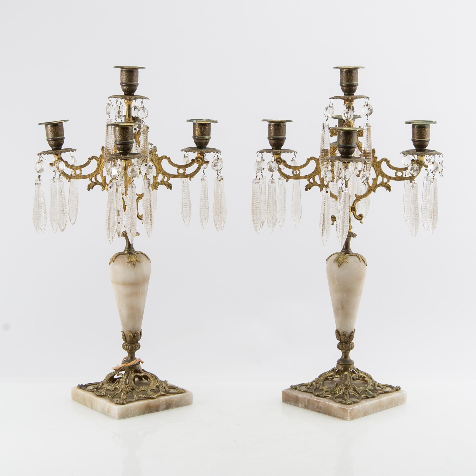 Kandelabrar ett par Louis XV-stil 1900-talets första hälft.