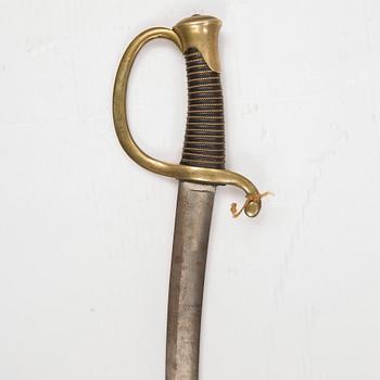 SABEL, fransk, m/1829 för artillerimanskap.