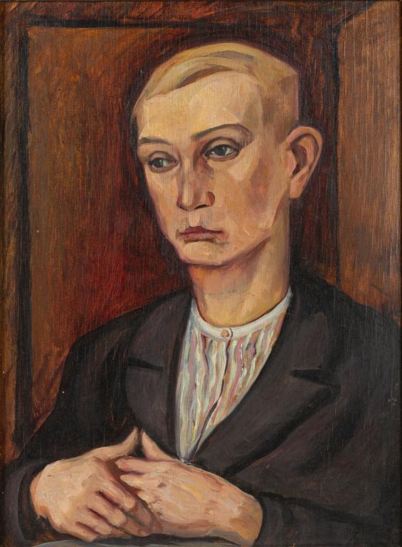 Nils Söderberg, Porträtt av ung man.