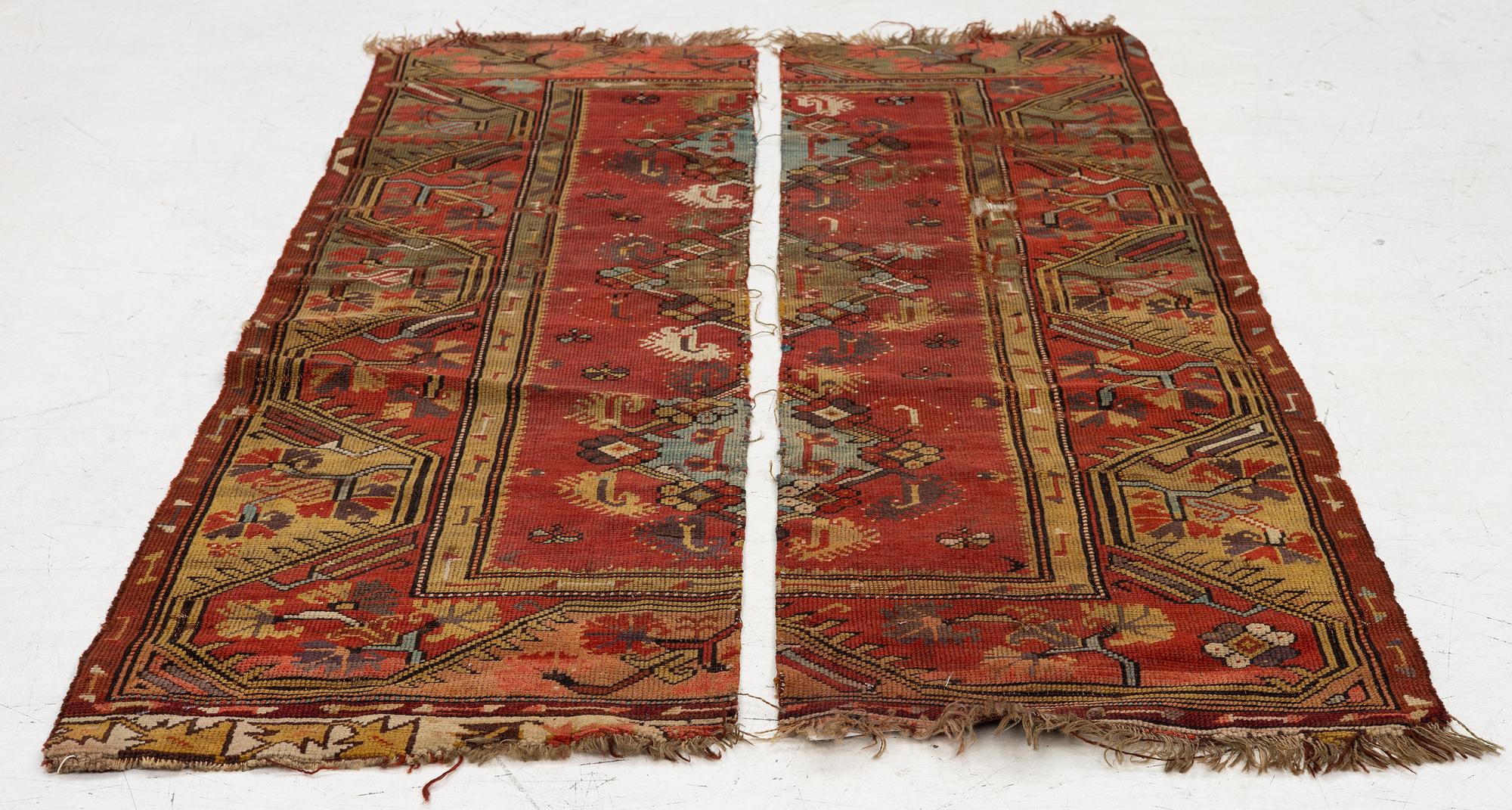 A fragment in two parts, antique Milas, Muğla Western Anatolia, c. 140 x 85 cm.