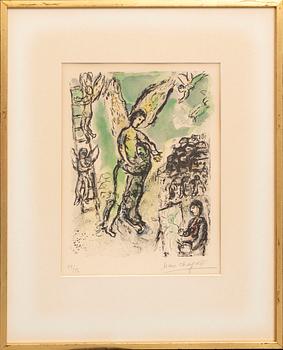 Marc Chagall, lithograph in colours signed and numbered 18/50.