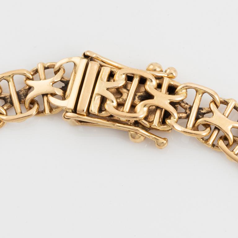 Armband, X-länk 18K guld.