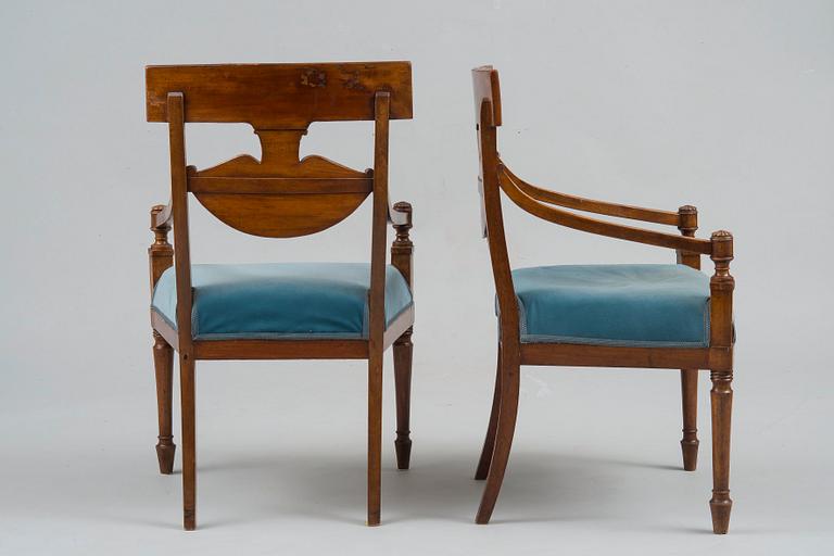 A PAIR OF CHAIRS.