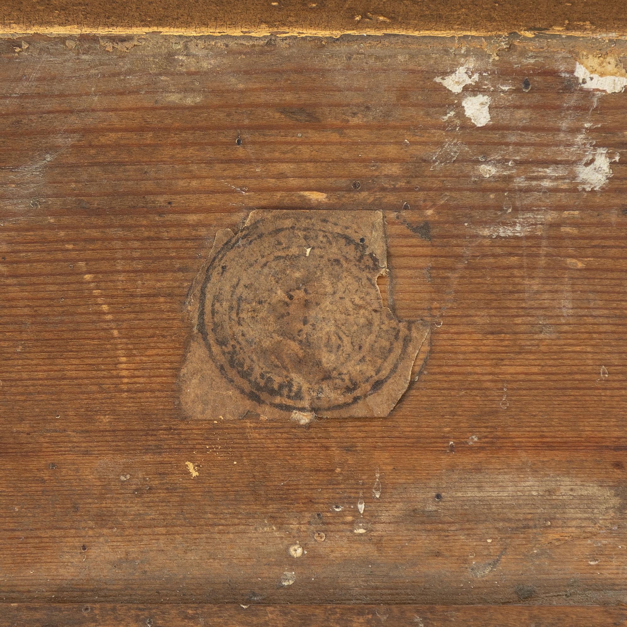 A pair of Late Empire gilded mirror sconces for two candles, Gothenburg, 1830s-40s.