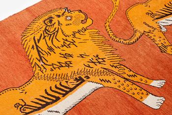 Matta, Antik Khotan, nordvästra Kina, ca 301 x 166 cm.