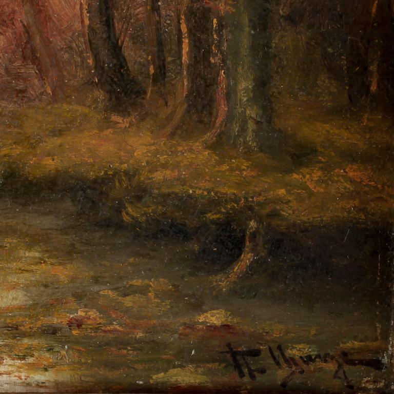 OKÄND KONSTNÄR, olja på duk, Ryssland, bär sign.