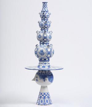 Björn Wiinblad, an imposing ceramic sculpture, Denmark, signed and dated 1971.