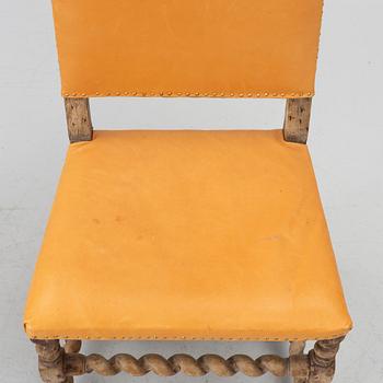 Chairs, a pair of similar examples, Baroque, circa the mid-18th century.