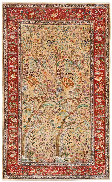 OLD SILK TABRIZ. 260 x 163,5 cm.