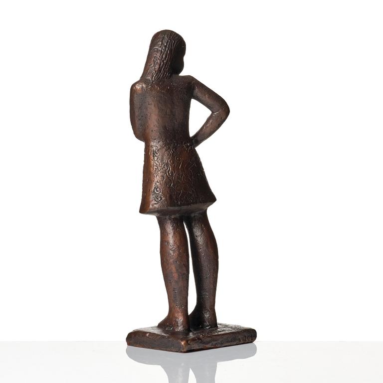 Lisa Larson, "The Teenager", a bronze sculpture, Scandia Present, Sweden ca 1978, no 202.