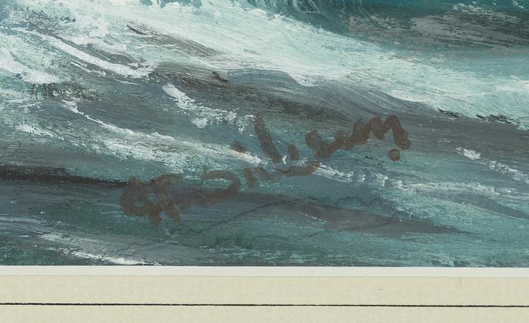 Gustaf Fredriksson, The three-masted barque "Solid" (Captain J. Jansson).