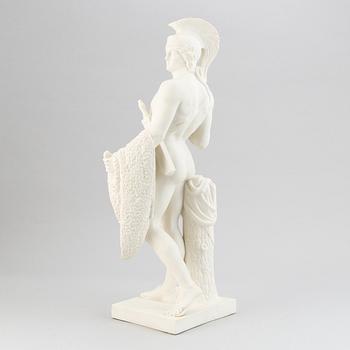 A parian sculptur depicting Jason and the golden fleece, Gustavsberg, 1901.