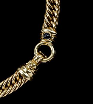 COLLIER, 18k guld, Balestra, Italien. Ca 65 gr.