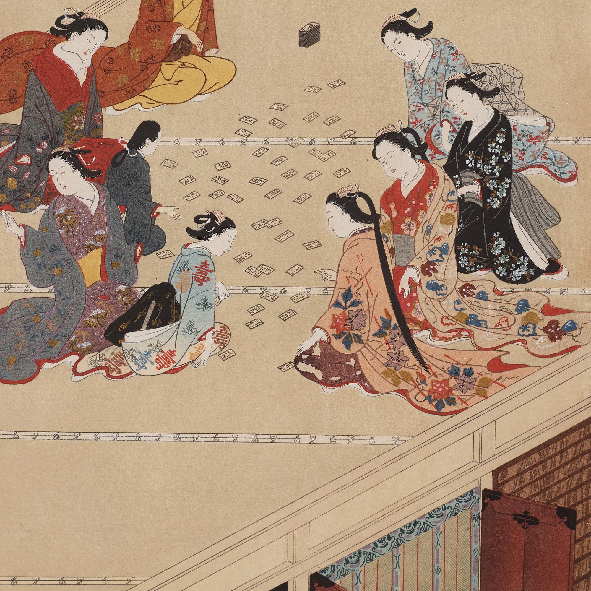 OKÄND KONSTNÄR, blandteknik. Japan, omkring 1900.