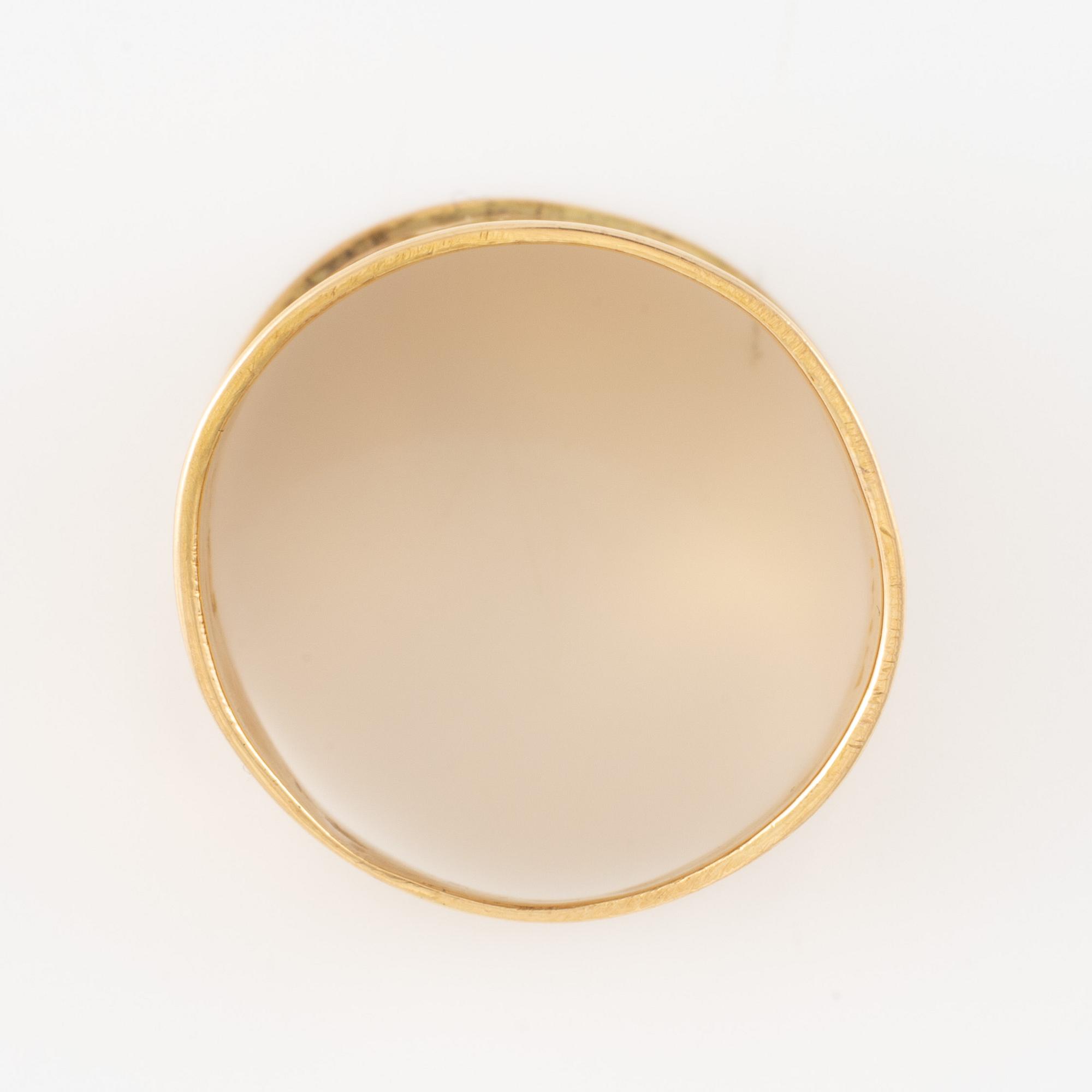 Thimble, ring, sleeve, 18K gold.