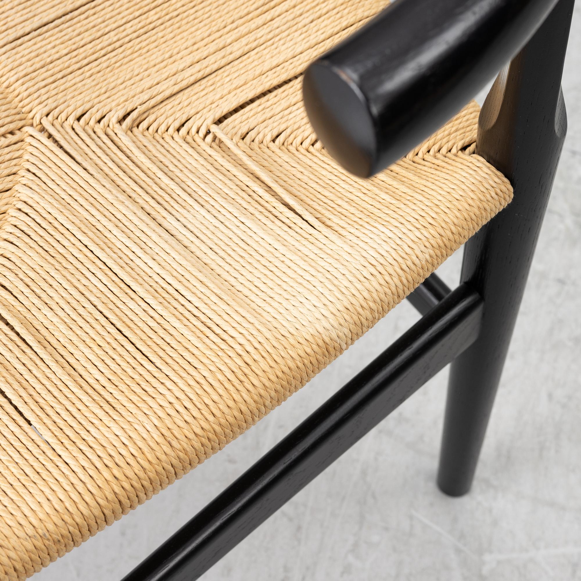 Hans J. Wegner, chairs, 5 pcs, FR Denmark.