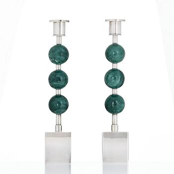 Sigurd Persson, Candlesticks, a pair, “Tre Kulor”, Sigurd Persson Design.