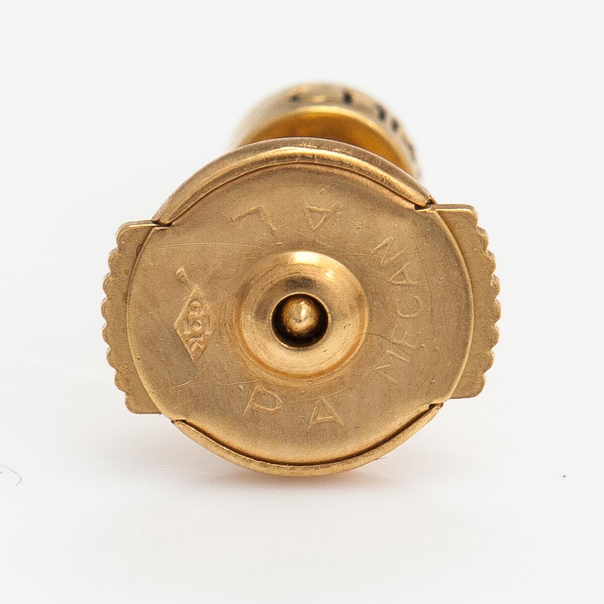 Korvakoru, 1 kpl, 18K kultaa, timantti n. 0.17 ct. Christ, Saksa.
