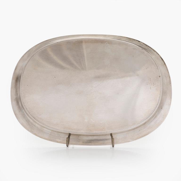 Piet Hein, Tarjotin, sterlinghopeaa, Georg Jensen, Tanska.