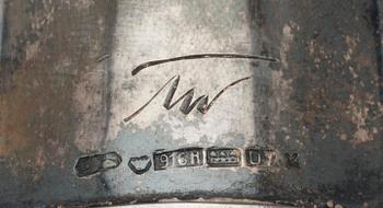 VAS, silver, "TW2", sign. TW, Kultakeskus, Tavastehus 1957.