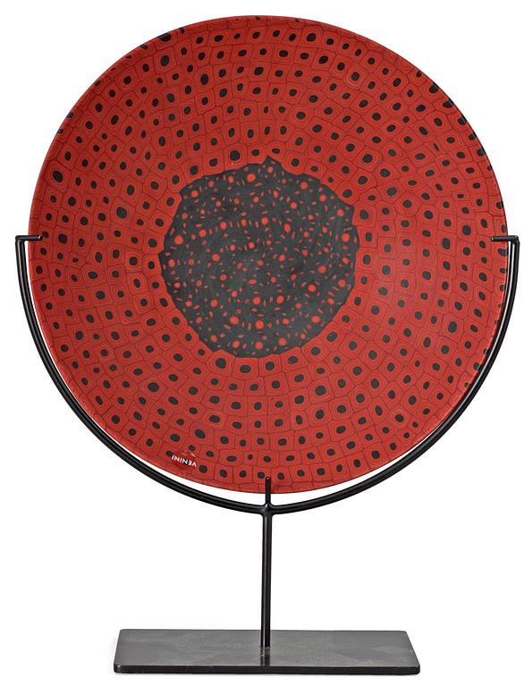 A Carlo Scarpa 'Murrine Opache' glass bowl, Venini, Murano, Italy.