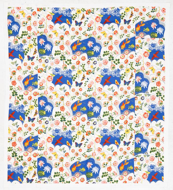 Josef Frank, a 'Guldfisk' bedspread, Svenskt Tenn.