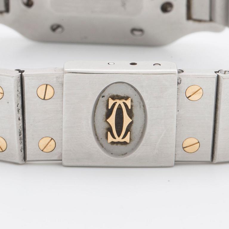 CARTIER Santos, armbandsur, c:a 28 mm c:a 1987.