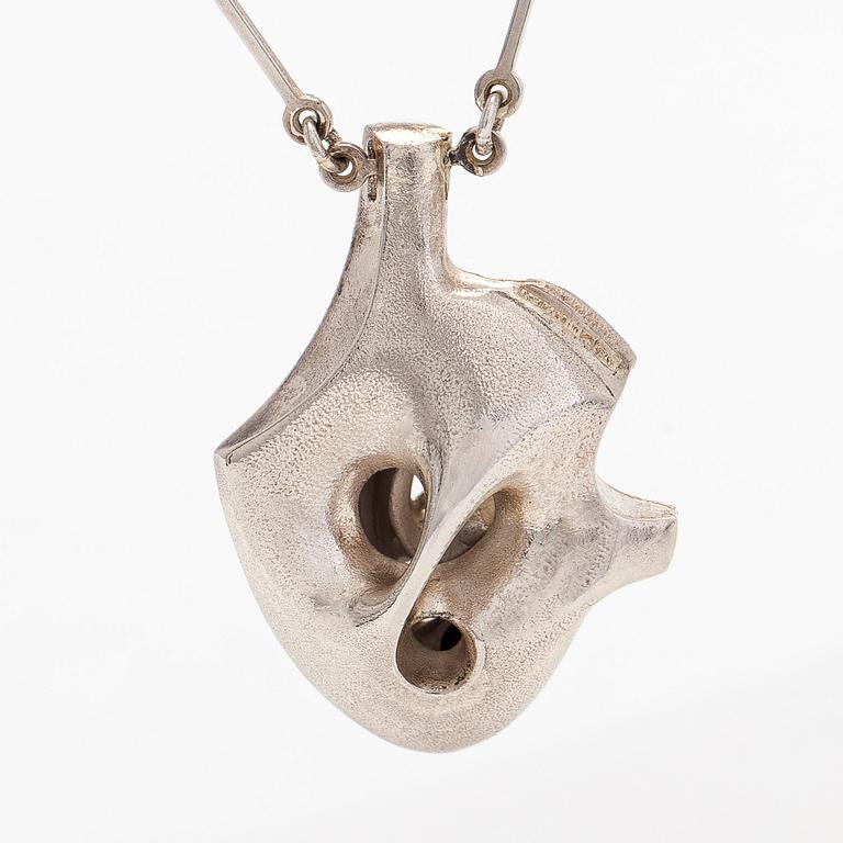 Björn Weckström, necklace, “Auriga”, silver, Lapponia, 1977.