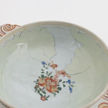 Karott med lock, kompaniporslin, Kina, Qingdynastin, Qianlong (1736-95).