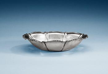 1166. A RUSSIAN SILVER BOWL, Makers mark of Jacob Wiberg, Moscow 1840.